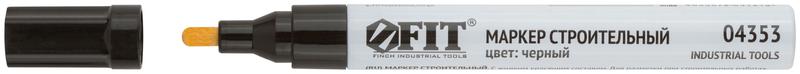  Маркер строительный с жидким красящим составом алюм. корпус черн. FIT 04353 фото в каталоге от BTSprom.by