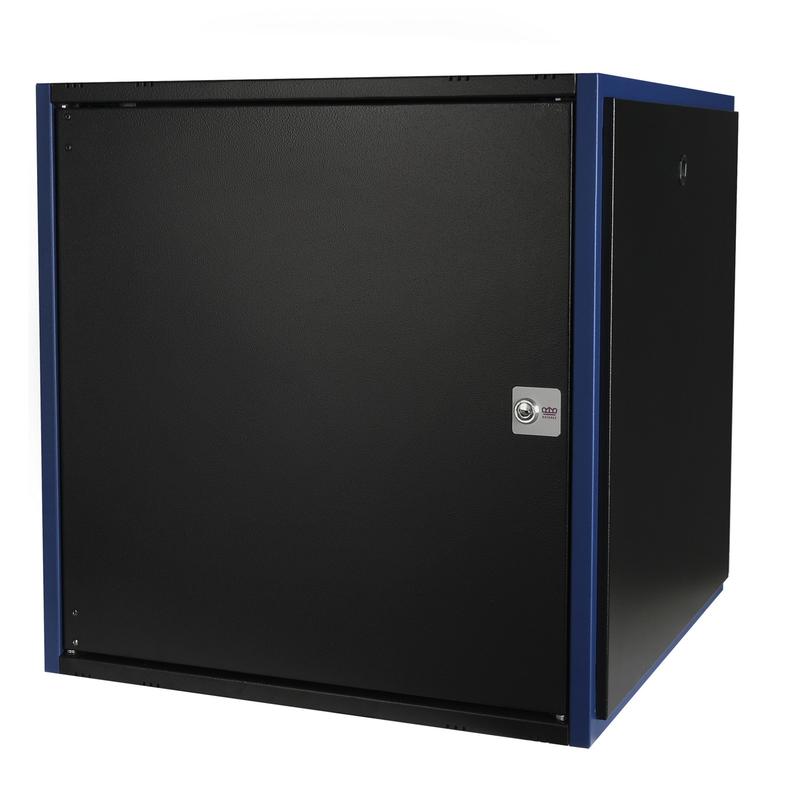 шкаф настенный 19дюйм 12u 600х600 дв. метал. черн. datarex dr-610221 от BTSprom.by