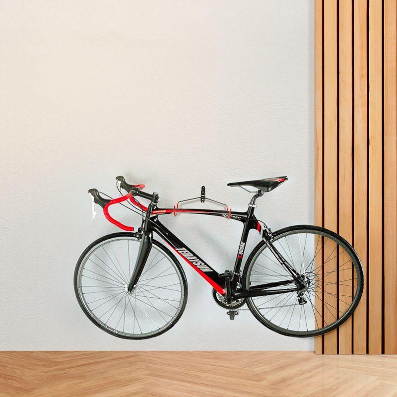  Кронштейн для велосипеда В-4 настенный складной с поворотом по горизонтали до 30град. ПВХ-покрытие на крючке крепление за раму Rexant 38-0604 фото в каталоге от BTSprom.by