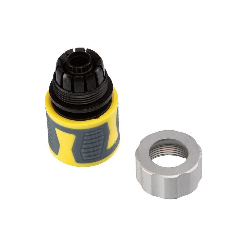  Коннектор для шланга быстросъемный 1/2дюйм с термопластичной резиной и зажимной гайкой из цинка Профи ЧЕТЫРЕ СЕЗОНА 62-0304-F фото в каталоге от BTSprom.by