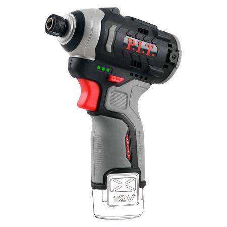 винтоверт аккумуляторный бесщеточный impact solo 12в 120нм 3 скорости 0-4300уд hex 1/4дюйм p.i.t. psd12k-120a от BTSprom.by