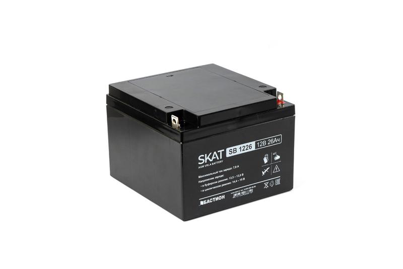 аккумулятор 12в 26а.ч макс. ток заряда 7.8а skat sb 1226 бастион 2537 от BTSprom.by