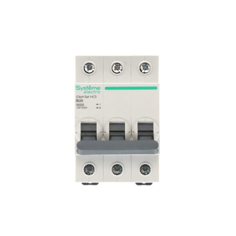  Выключатель автоматический 3п City9 Set (АВ) B 20А 6кА 400В SE C9F16320 фото в каталоге от BTSprom.by