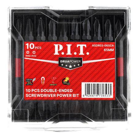 бита ударная двусторон. магнитная ph2-pz2х65мм impact торсион (кейс) (уп.10шт) p.i.t. asdr03-065ca от BTSprom.by