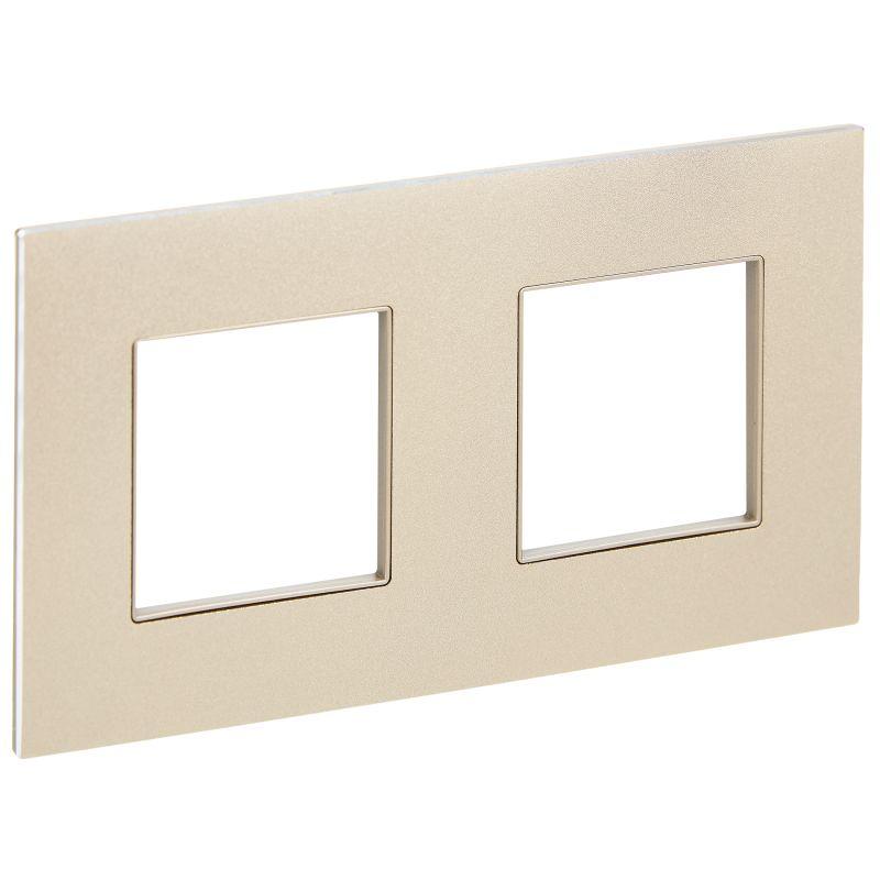 рамка 2-м skandy sk-f32sh металл шампань iek sk-m22-m-k37 от BTSprom.by