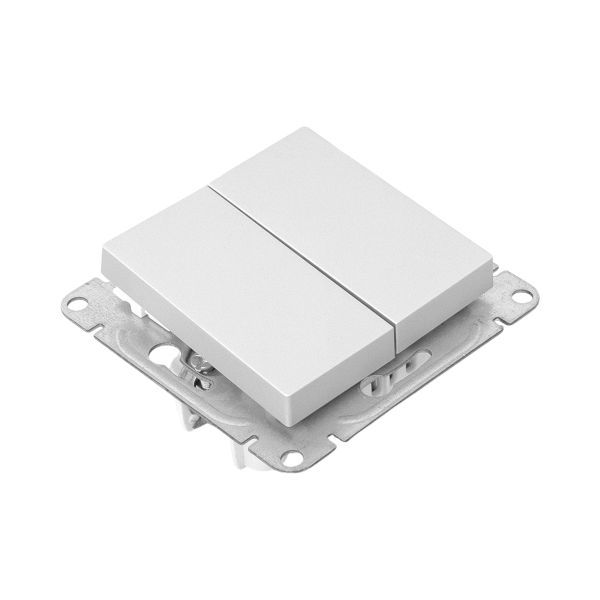  Выключатель проходной 2-кл. СП Эпика механизм алюм. EKF UP1-SWA-21 фото в каталоге от BTSprom.by