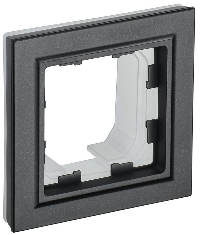 рамка 1-м ip44 brite ру-1-брч-44 черн. iek br-m12-44-k02 от BTSprom.by