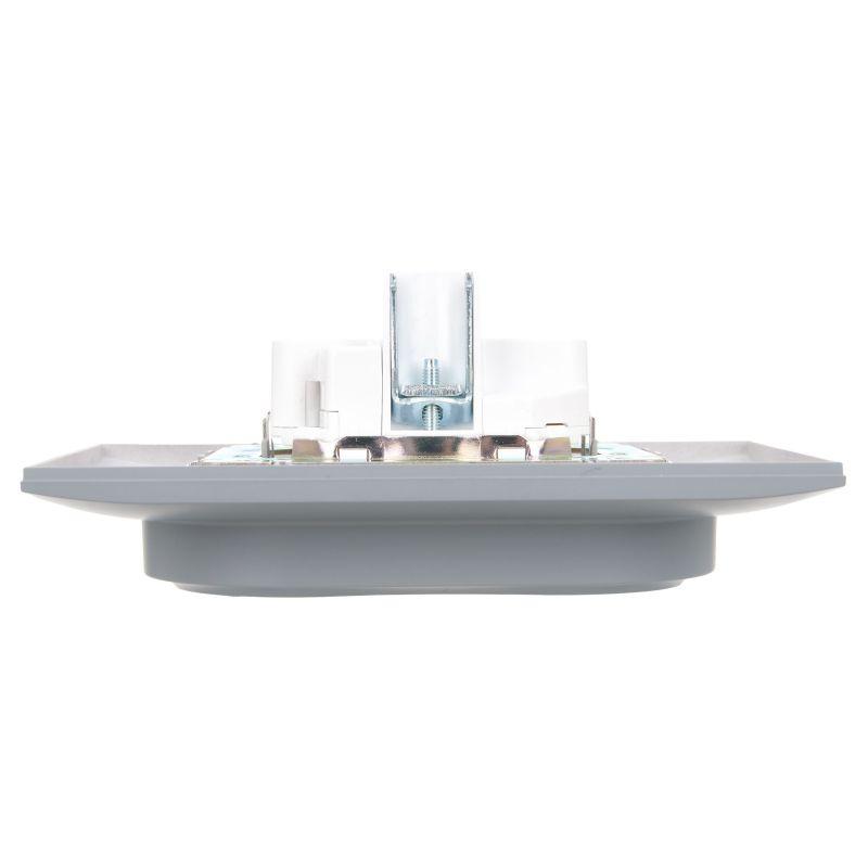  Розетка 2-м SKANDY 16А с заземл. без защ. шторок в сборе SK-R08Gr сер. IEK SK-R21-16-K03-F фото в каталоге от BTSprom.by