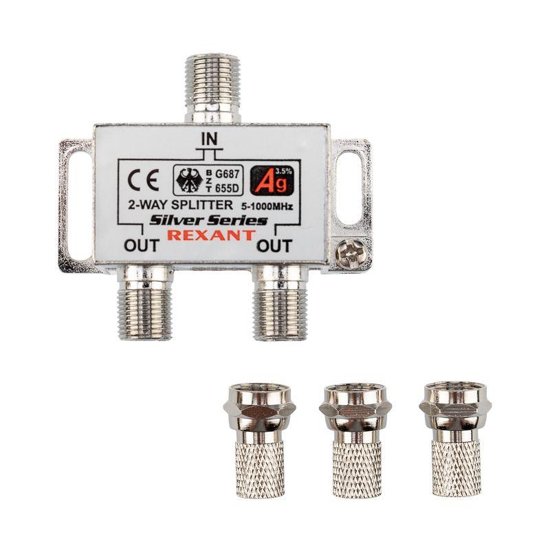 Делитель ТВ "краб" х2+3шт F "BOX" 5-1000 МГц "Silver" Rexant 05-6101 фото в каталоге от BTSprom.by  Делитель ТВ "краб" х2+3шт F "BOX" 5-1000 МГц "Silver" Rexant 05-6101 фото в каталоге от BTSprom.by