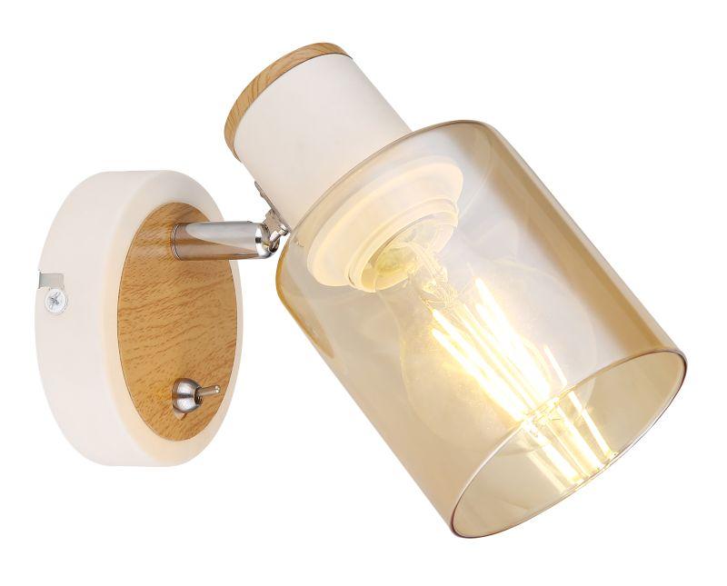 светильник jamilly 7057-701 40вт 1хe27 настен./потолочн. спот поворотн. с выключателем rivoli б0054660 от BTSprom.by