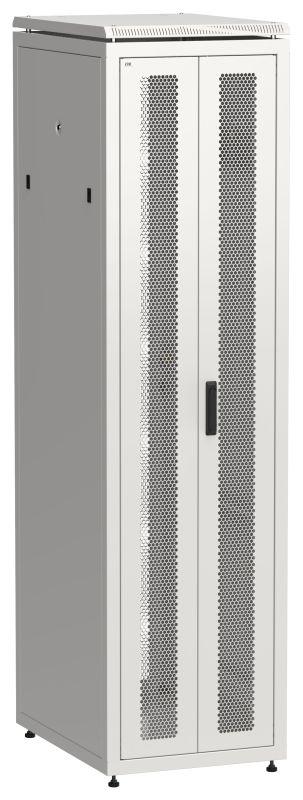 шкаф сетевой linea n 19дюйм 47u 600х800мм передн. перфорир. распашная двустворчат. задн. перфорир. сер. itk ln35-47u68-2pp от BTSprom.by
