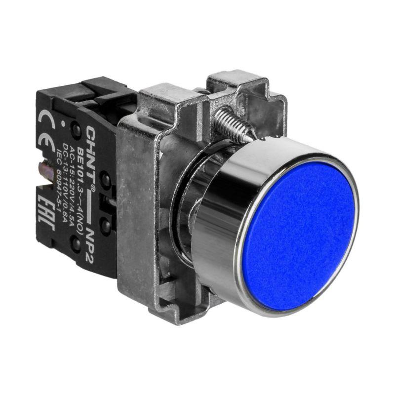 кнопка управления np2-ba61 без подсветки син. 1но ip40 chint 574845 от BTSprom.by