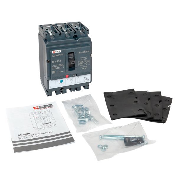  Выключатель автоматический 3п 100/25А 36кА ВА-99C Compact NS PROxima EKF mccb99C-100-25 фото в каталоге от BTSprom.by