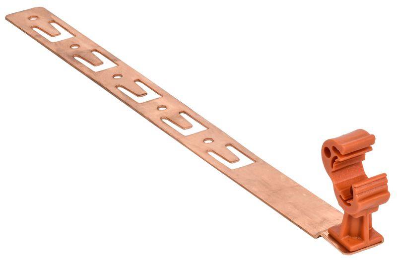 держатель проводника круглого 8-10мм черепичная кровля пластик. фиксатор l330 медь iek zdp80-50-5-18-330 от BTSprom.by