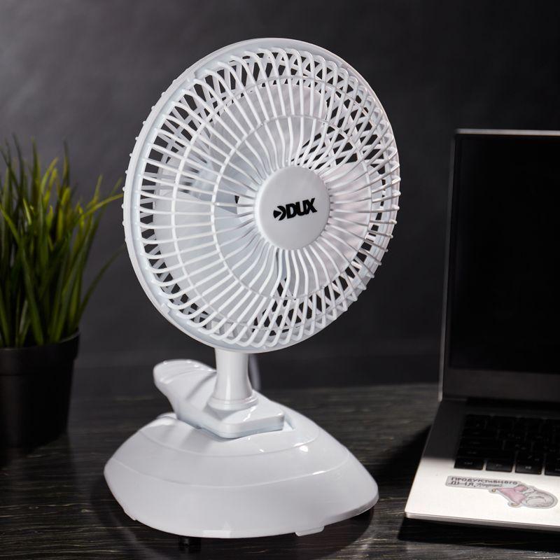  Вентилятор настольный DX-614 15Вт 220В бел. DUX 60-0211 фото в каталоге от BTSprom.by