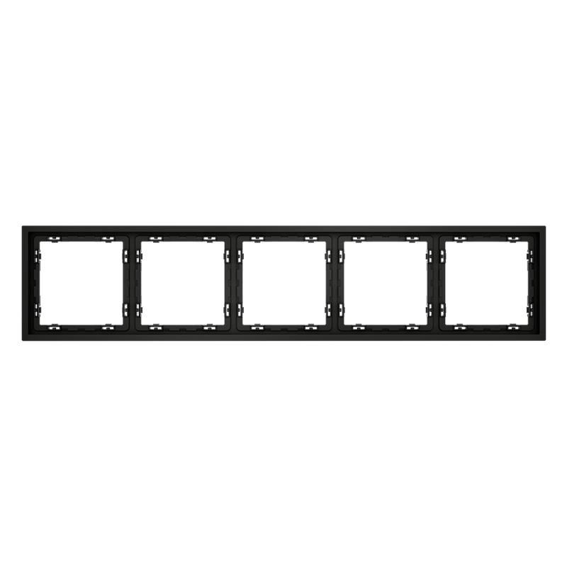  Рамка 5-м S70 пластик. черн. матов. Voltum VLS100508 фото в каталоге от BTSprom.by