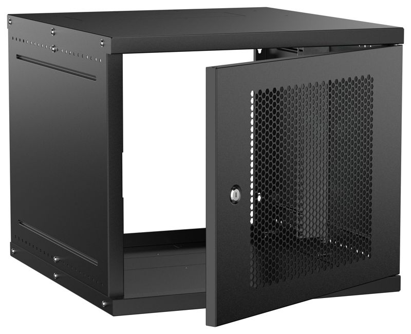 шкаф настенный 9u 600х650мм дверь перфорир. черн. generica lwe5-09u67-pf-g от BTSprom.by