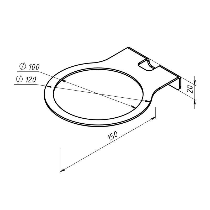  Кронштейн для колонок настенный бел. Rexant 38-0633 фото в каталоге от BTSprom.by