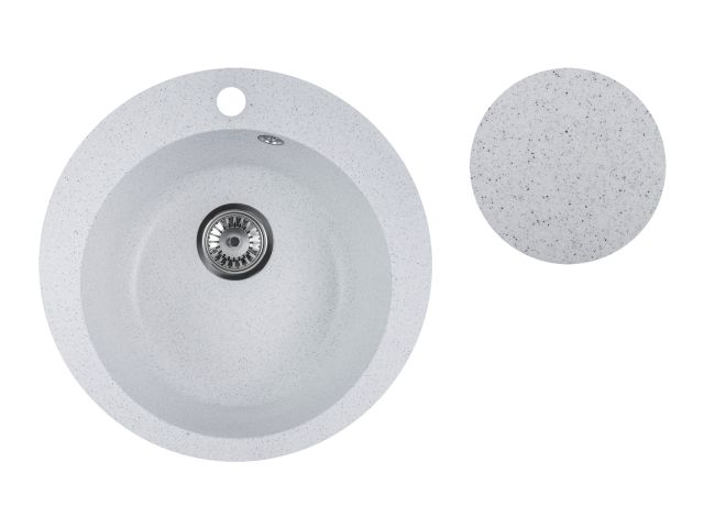мойка кухонная из искусственного камня point олово 495х495 мм, av engineering ave495495gra от BTSprom.by