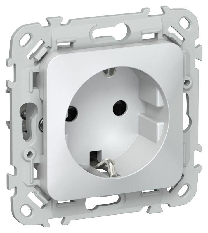 розетка сп flite рсш11-0-флж 16а с заземл. с защ. шторками механизм жемчуж. iek fi-r14-16-k36 от BTSprom.by