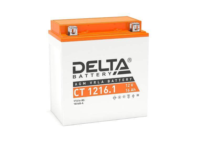 аккумулятор стартерный 12в 16а.ч delta ct 1216.1 от BTSprom.by