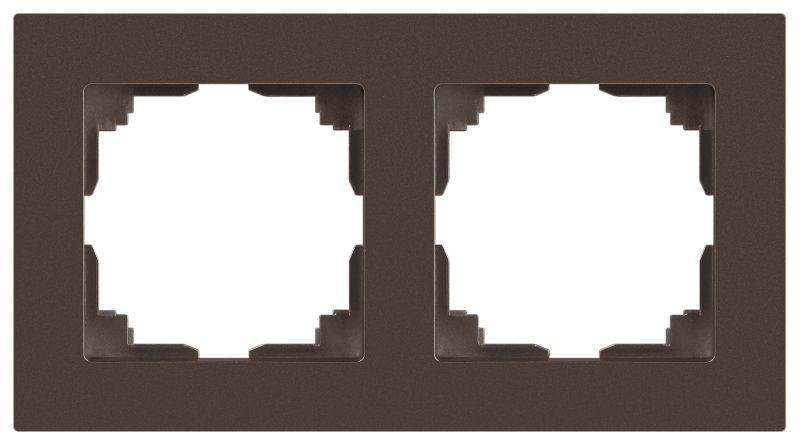 рамка 2-м сп accent 6-502-08 бронза intro б0063777 от BTSprom.by