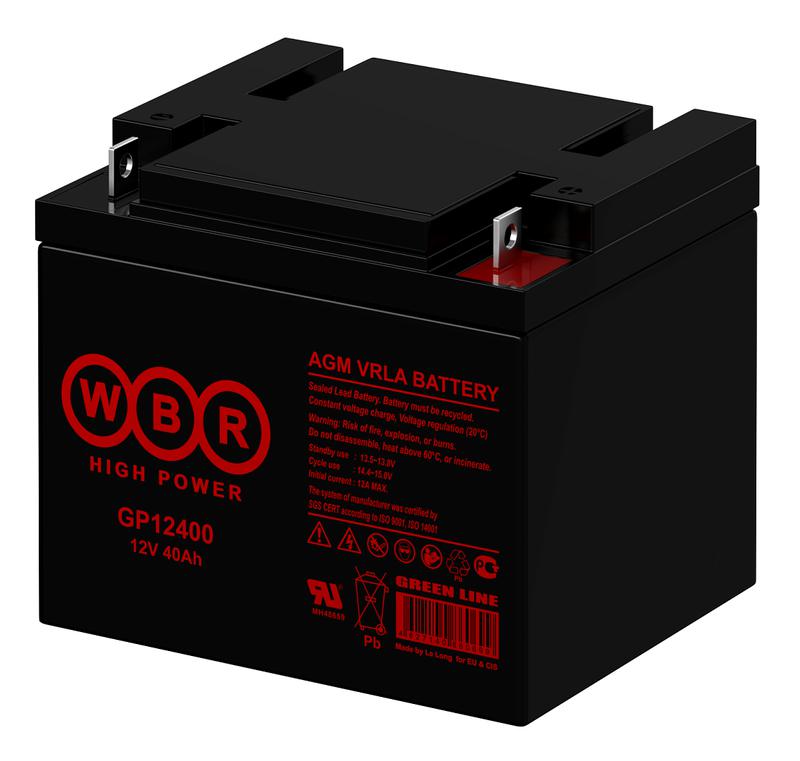  Аккумулятор 12В 40А.ч WBR GP12400 WBR фото в каталоге от BTSprom.by