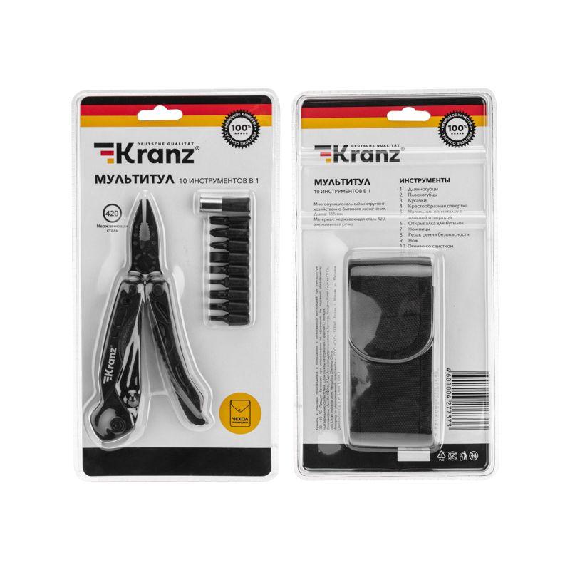 Мультитул 10 в 1 155мм Kranz KR-12-4945-2 фото в каталоге от BTSprom.by