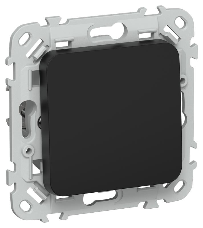 выключатель кнопочный проходной 1-кл. сп flite вс61-2-0-флч 10а механизм черн. iek fi-v18-0-10-1-k02 от BTSprom.by