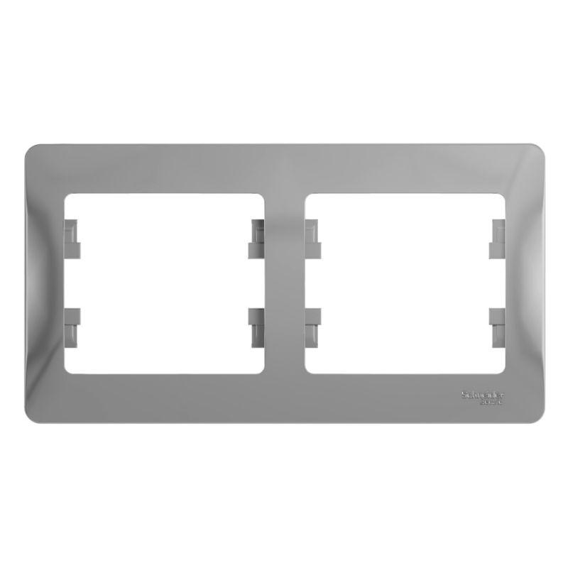 рамка 2-м glossa горизонт. алюм. se gsl000302 от BTSprom.by