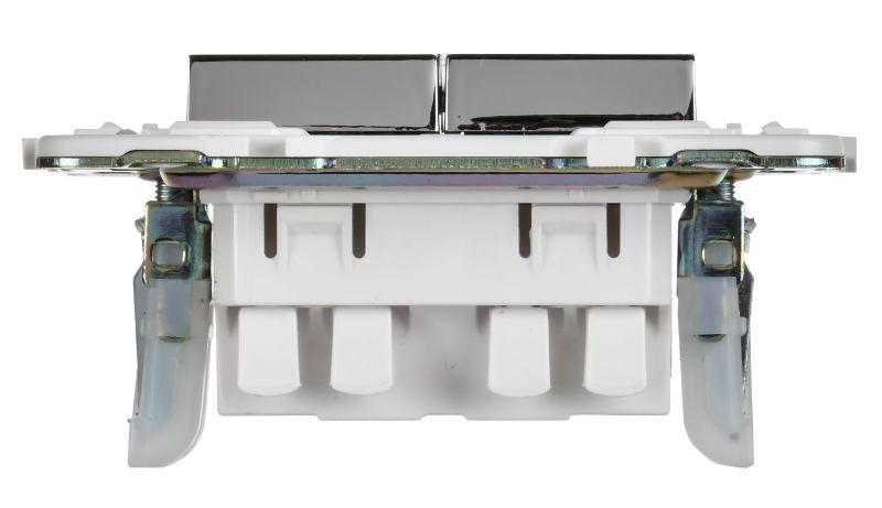  Выключатель проходной 2-кл. SKANDY 10А SK-V05N никель IEK SK-V22-0-10-K50 фото в каталоге от BTSprom.by