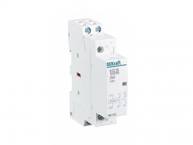контактор модульный мк-103 2но 16а 230в dekraft 18050dek от BTSprom.by