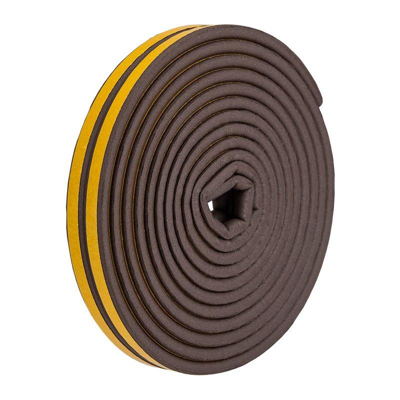 уплотнитель самоклеящийся р-профиль 9х5.5мм для зазоров 2.5-4мм корич. (уп.6м) proconnect 70-0631 от BTSprom.by