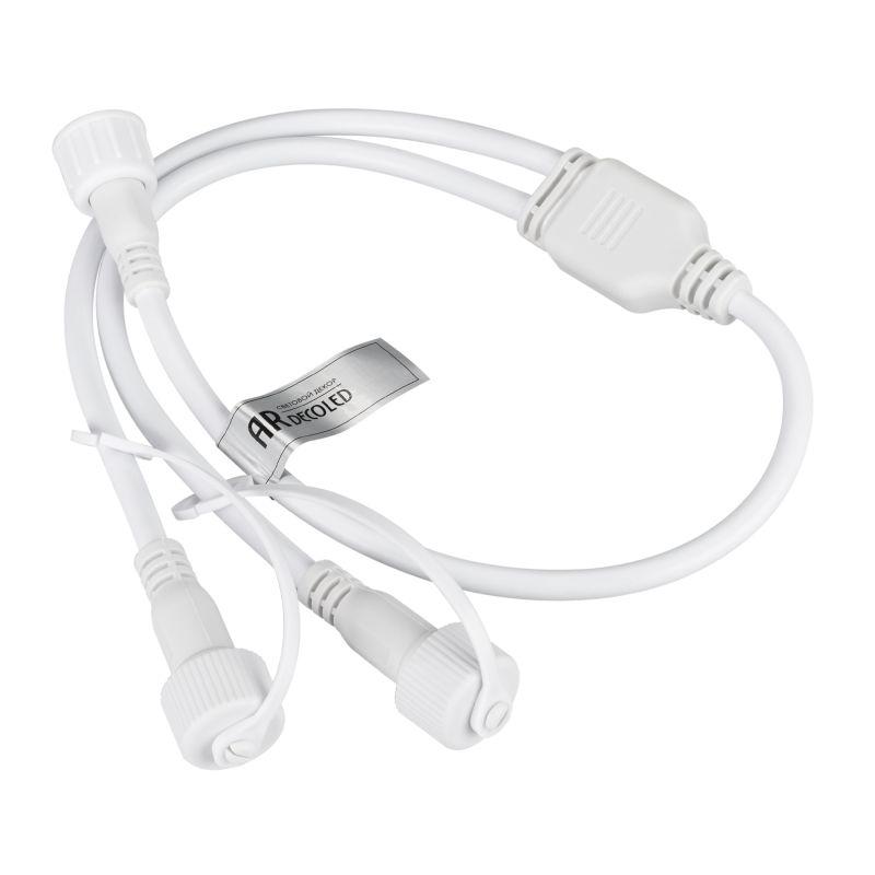 коннектор питания ard-classic-sync-rgb white (230в 2 ports) (ardecoled закр.) arlight 031803 от BTSprom.by