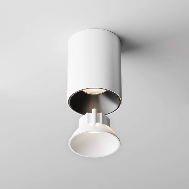  Рамка-отражатель декоративная для светильников Alfa LED бел. Maytoni Ring8-10W-RD-W фото в каталоге от BTSprom.by