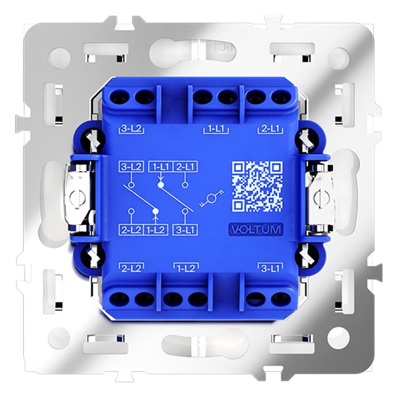  Переключатель проходной 2-кл. СП S70 10А механизм кашемир Voltum VLS020303 фото в каталоге от BTSprom.by