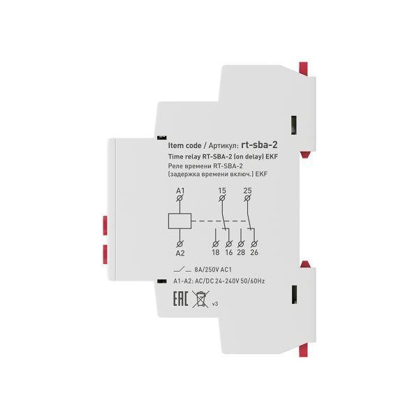  Реле времени RT-SBA-2 (задержка времени включ.) PROxima EKF rt-sba-2 фото в каталоге от BTSprom.by