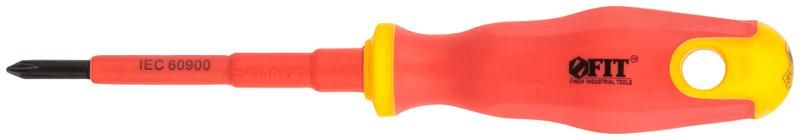 отвертка изолированная 1000в crv сталь прорезинен. ручка 4.5х80мм рн1 fit 55893 от BTSprom.by