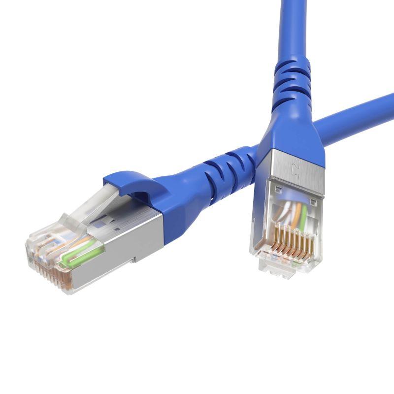 патч-корд кат.5e f/utp экранир. 4х2 lszh 1м син. dkc rn5efu4510bl от BTSprom.by