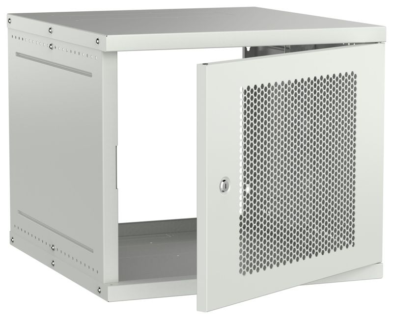 шкаф настенный 9u 600х650мм дверь перфорир. сер. generica lwe3-09u67-pf-g от BTSprom.by