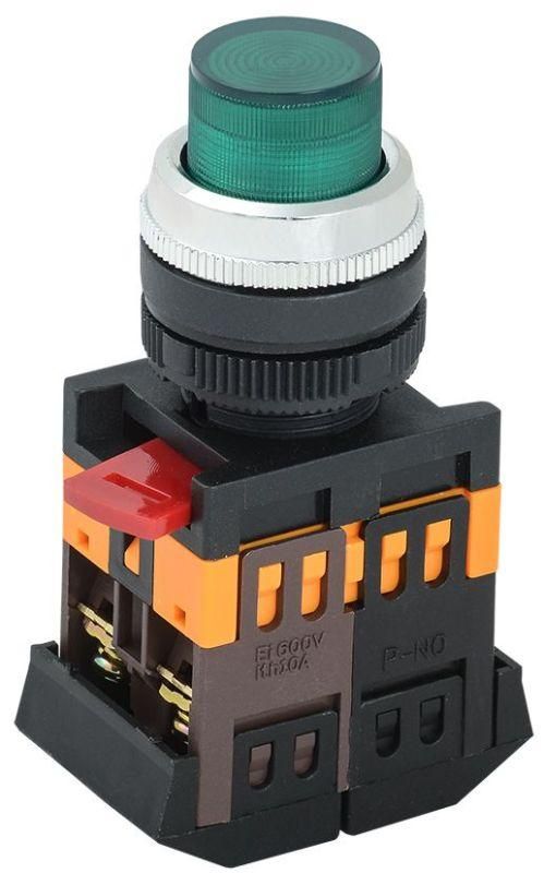 кнопка ablfp-22 d22мм 1з+1р 240в неон зел. iek bbt20-ablfp-k06 от BTSprom.by