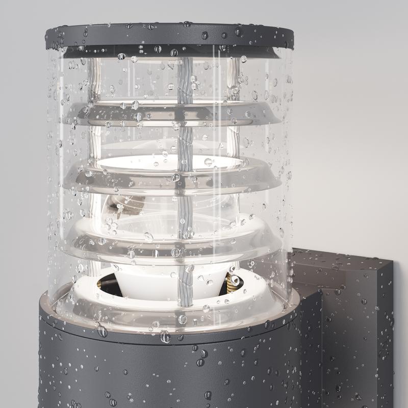  Светильник Bronx 1х60Вт E27 IP54 бра настен. Maytoni O576WL-01GR фото в каталоге от BTSprom.by