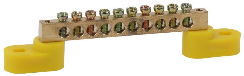 шина pe "земля" на двух угловых изоляторах шни-6х9-10-у2 желт. no-222-110-1 эра б0044159 от BTSprom.by шина pe "земля" на двух угловых изоляторах шни-6х9-10-у2 желт. no-222-110-1 эра б0044159 от BTSprom.by