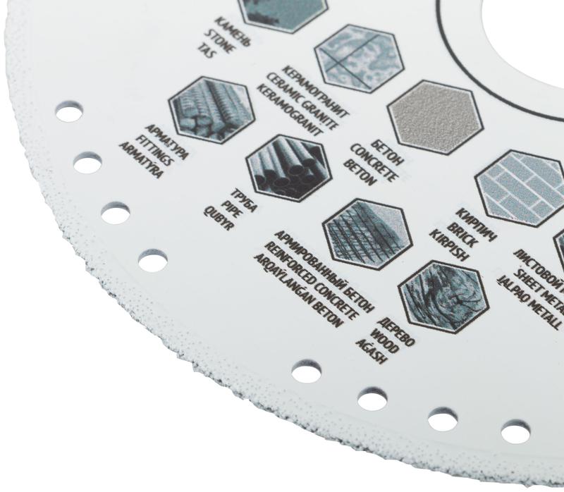  Диск отрезной алмазный сплошной универс. Профи 125х1.4х3.0х22.2мм сухая и влажная резка вакуумное спекание FIT 37311 фото в каталоге от BTSprom.by