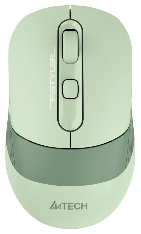 мышь оптическая беспроводная fstyler fb10c (2400dpi) bt/radio usb (4but) зел. a4tech 1583830 от BTSprom.by