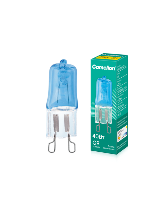 лампа галогенная g9 40вт g9 3500к 240в cool camelion 11467 от BTSprom.by