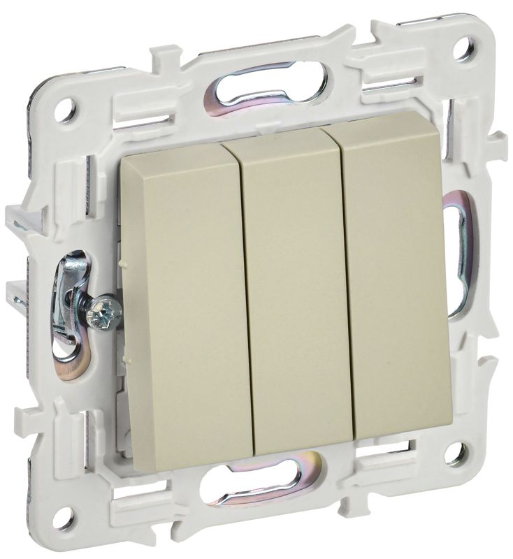 выключатель 3-кл. skandy 10а sk-v11b беж. iek sk-v30-0-10-k10 от BTSprom.by