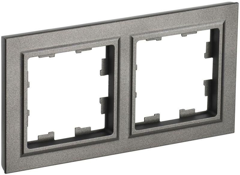 рамка 2-м brite ру-2-брш шампань iek br-m22-k37 от BTSprom.by