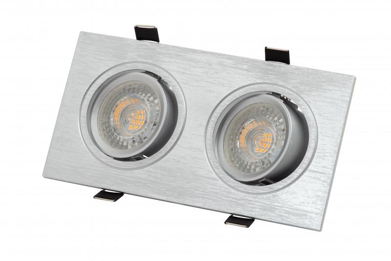  Светильник 10Вт GU5.3 IP20 LED встраив. пластик сер. DENKIRS 538894 фото в каталоге от BTSprom.by