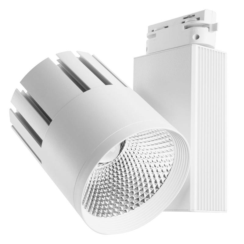 светильник светодиодный трековый на шинопровод 30вт 2700лм 4000к 35град. бел. al105 со встроенным драйвером marketbright feron 29693 от BTSprom.by